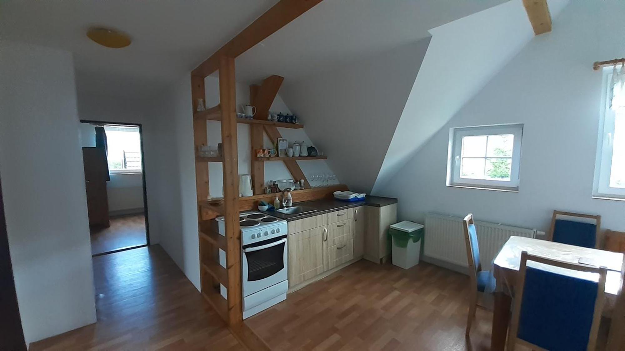 Apartman V Chaloupce Na Vrsku Bernsdorf Exteriör bild